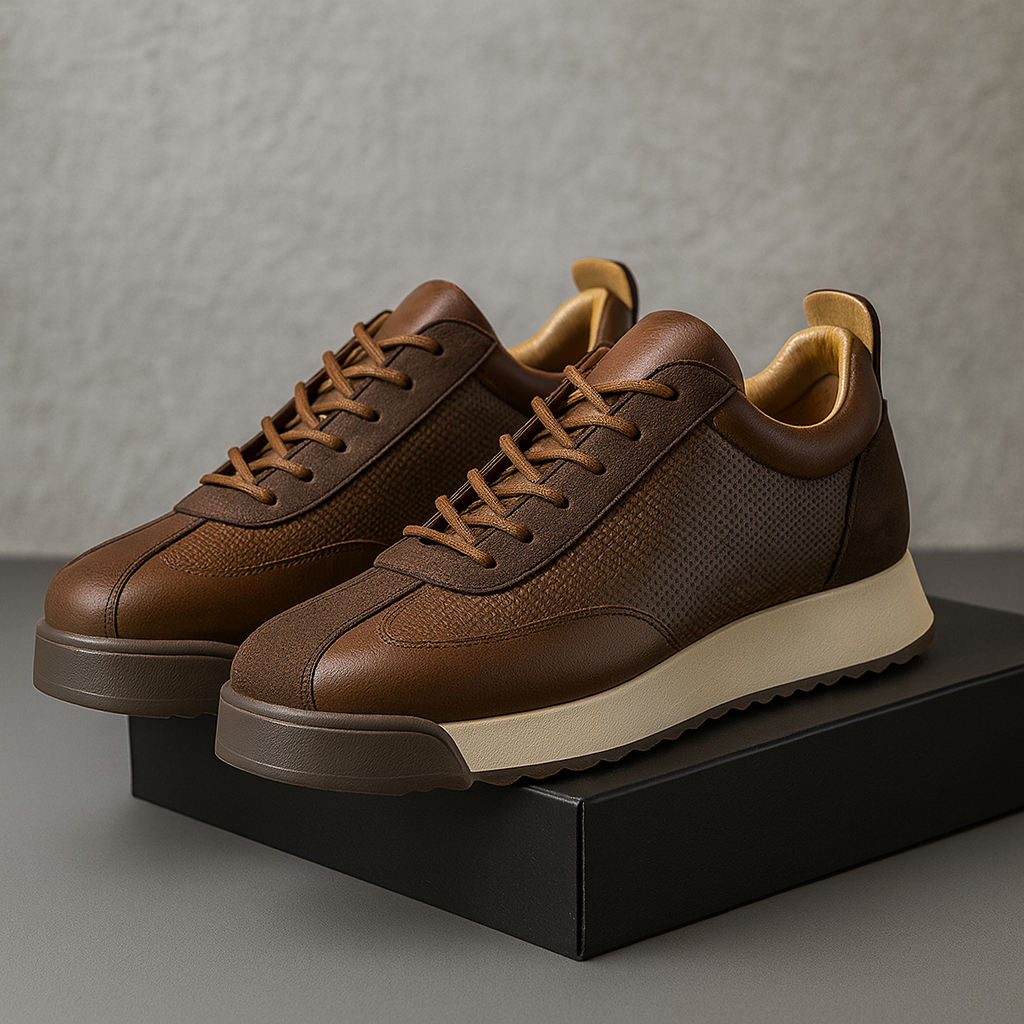 Savoni Leather Sneakers | Last Day 80% Off!
