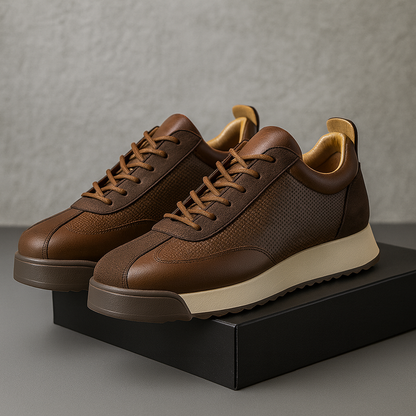 Savoni Leather Sneakers | Last Day 80% Off!