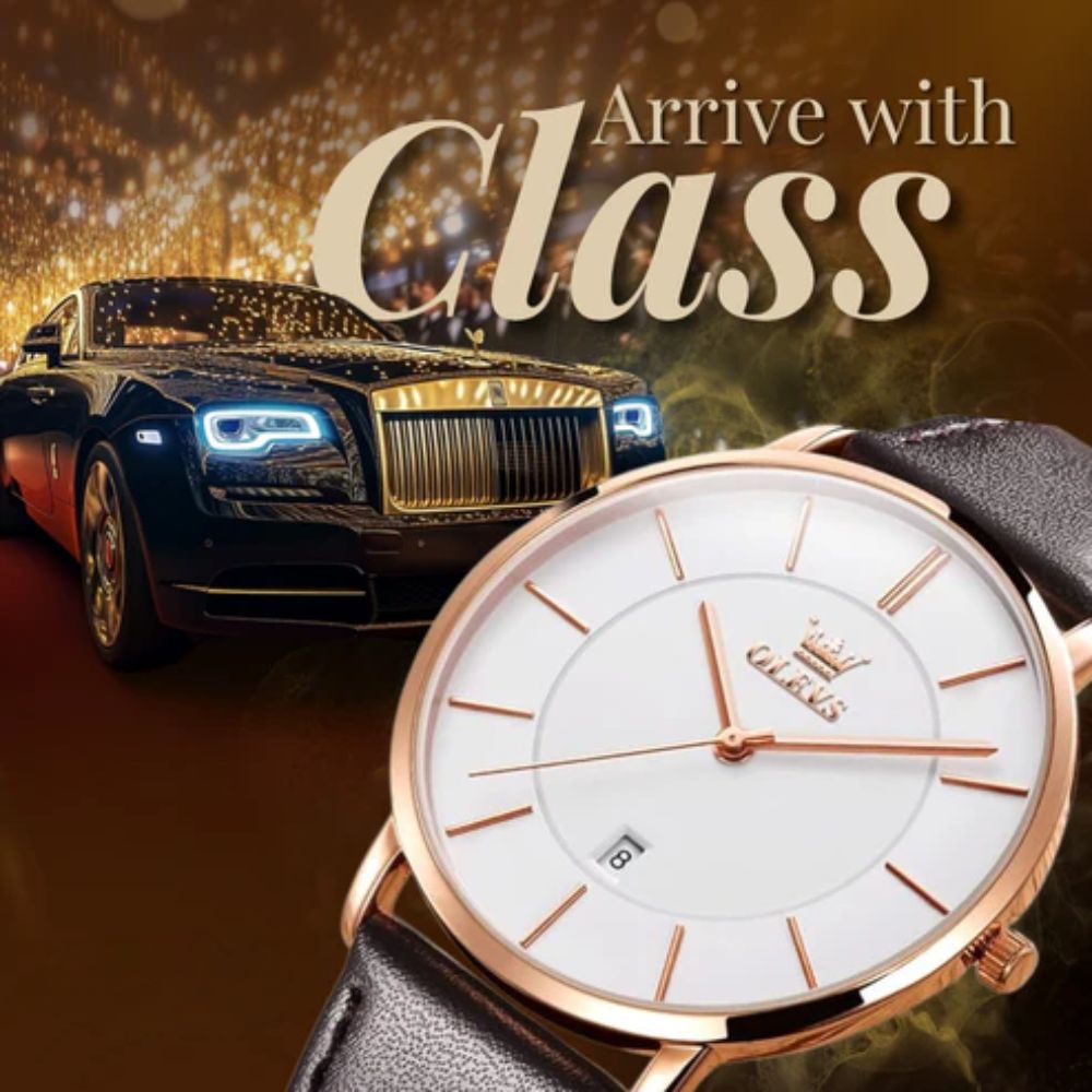 Leather Band Car Date Watch | Last day 80% off!