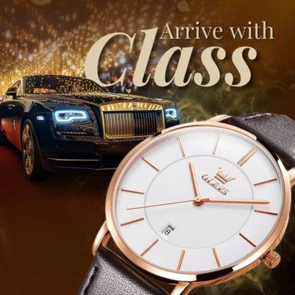 Leather Band Car Date Watch | Last day 80% off!