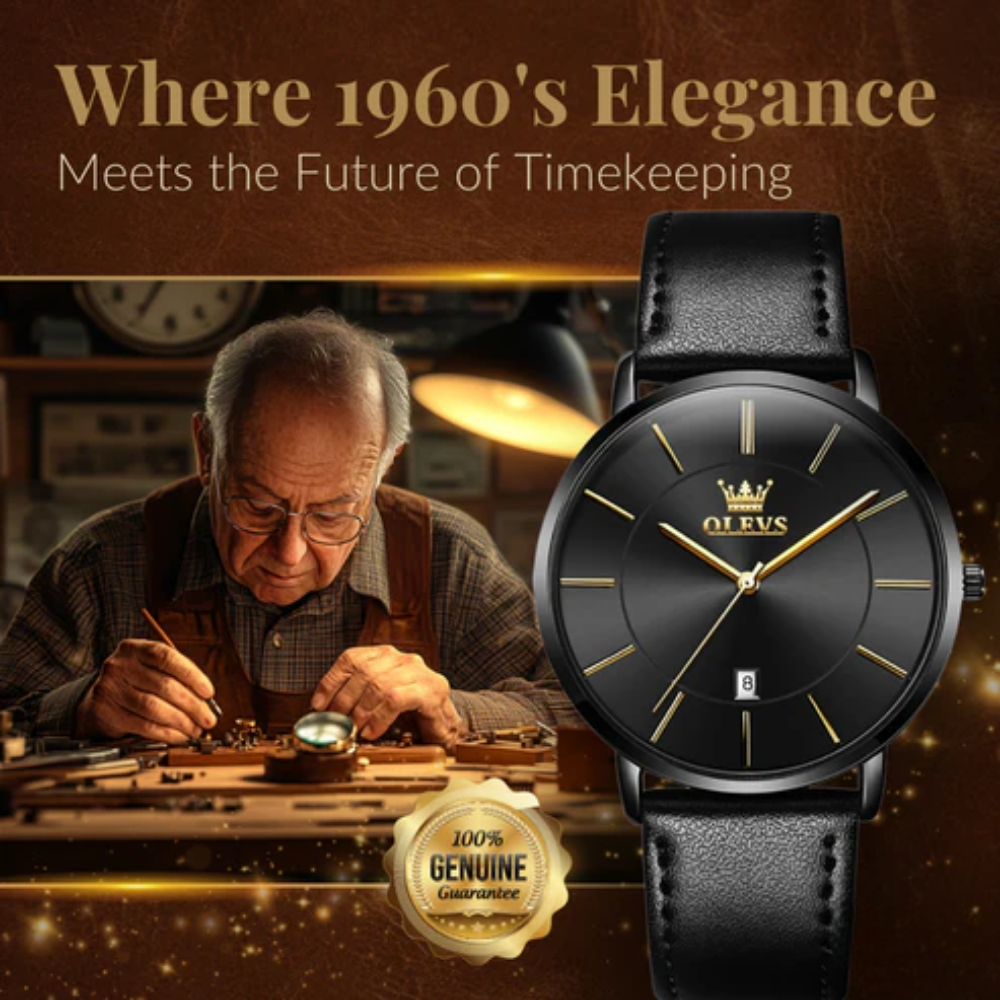 Leather Band Car Date Watch | Last day 80% off!