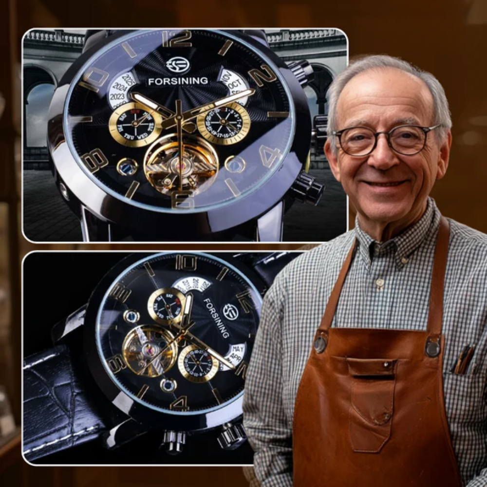 Luxury Tourbillon Automatic Mechanical Watch | Last day 80% off!