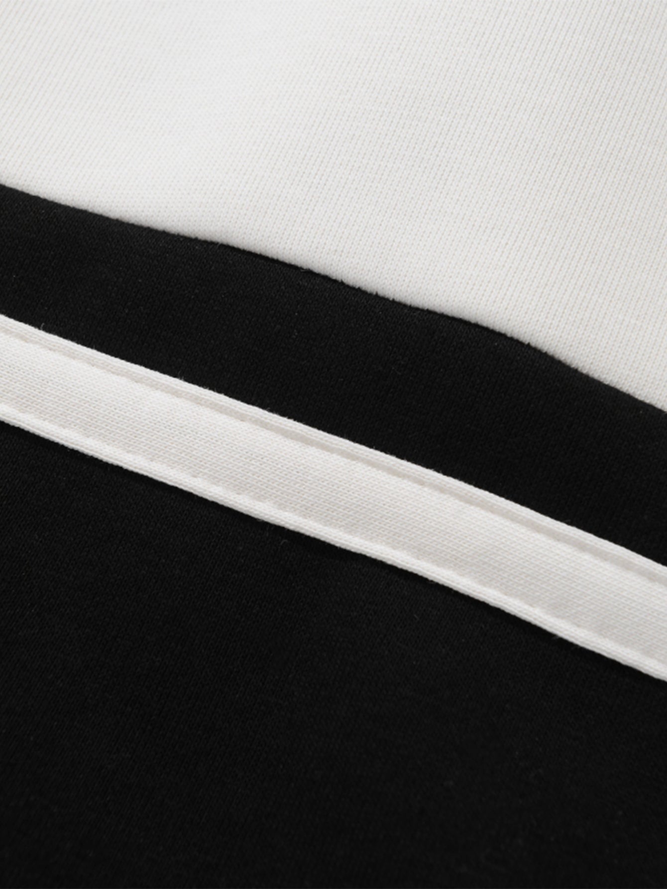 Relaxed Fit Colour Block Patchwork Polo Sweatshirt | Last Day 80% Off!