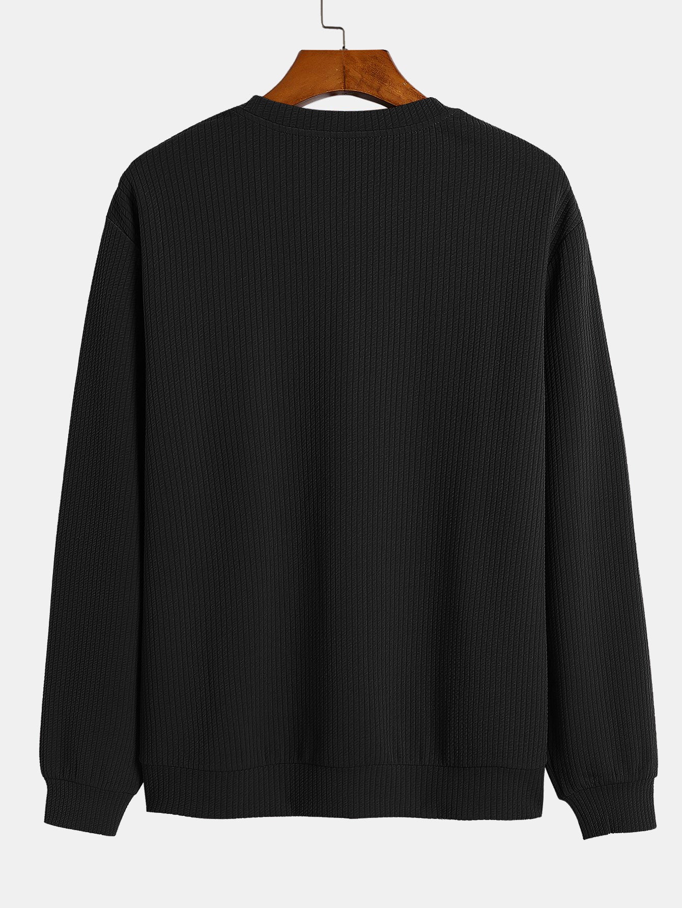 Textured Structured Sweater with Round Neck | Last day 80% off!