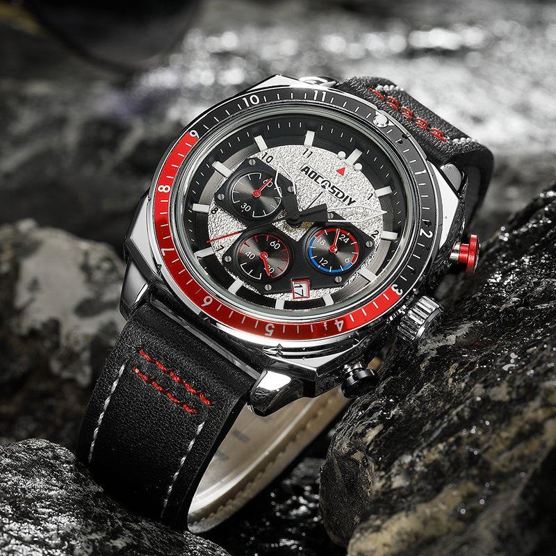Luxury Quartz Sport Chronograph Watch™ - Wilson | Last Day 80% Off!