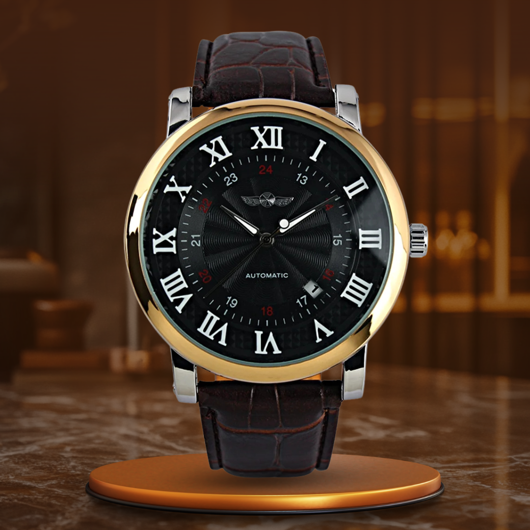Luxury Automatic Leather Watch™ - Wilson | Last Day 80% Off!