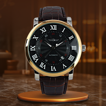 Luxury Automatic Leather Watch™ - Wilson | Last Day 80% Off!