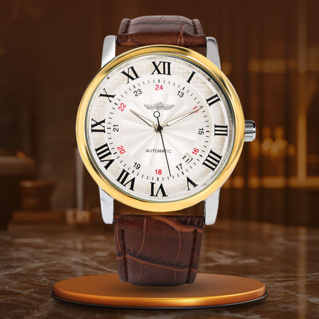 Luxury Automatic Leather Watch™ - Wilson | Last Day 80% Off!