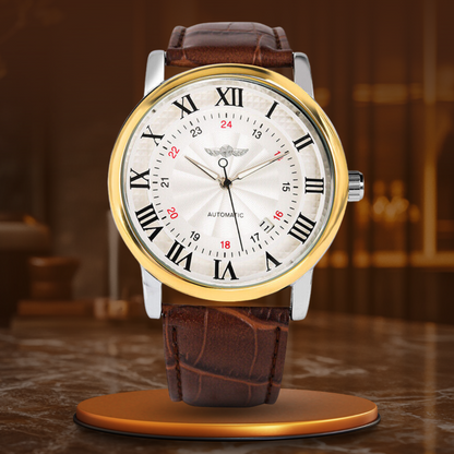 Luxury Automatic Leather Watch™ - Wilson | Last Day 80% Off!