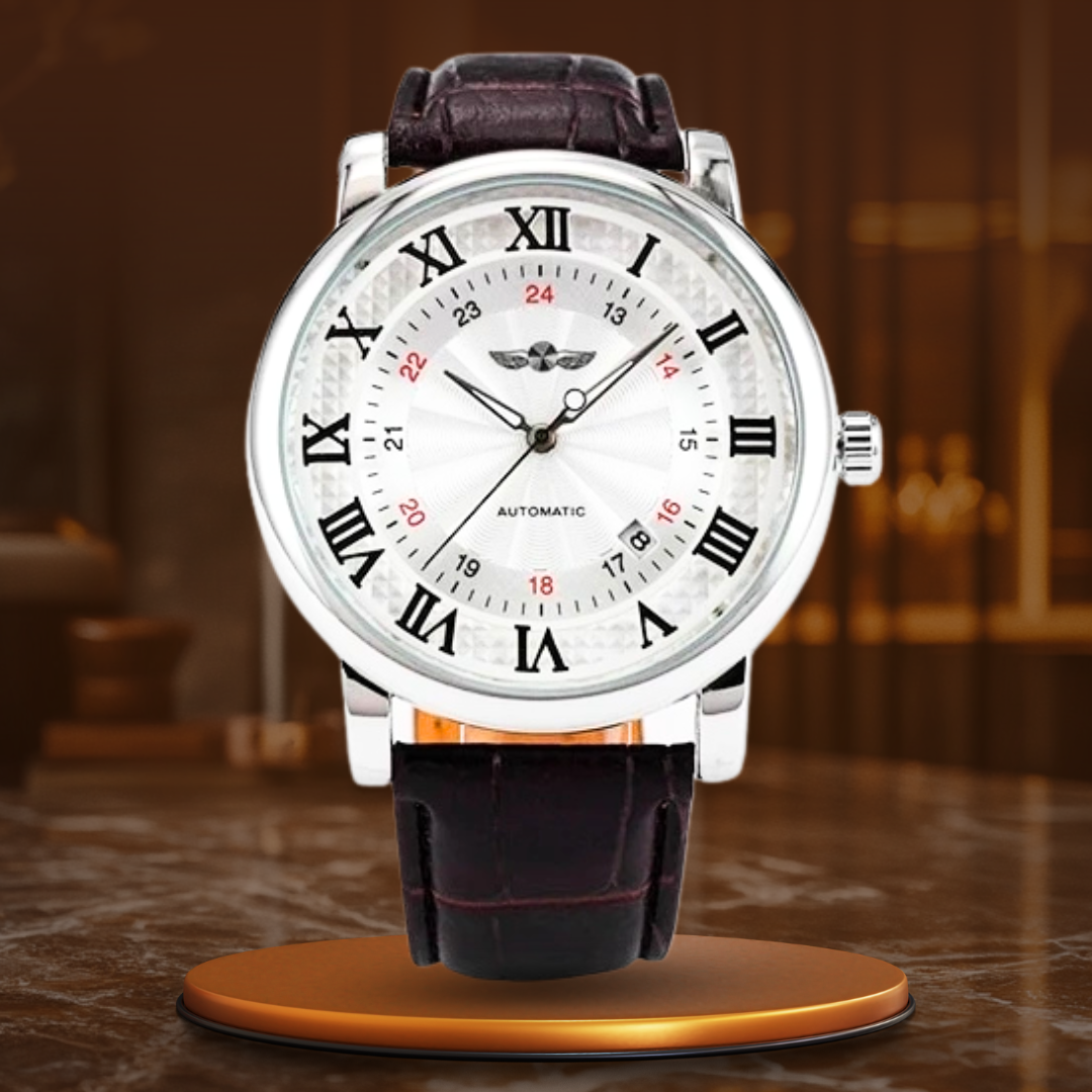 Luxury Automatic Leather Watch™ - Wilson | Last Day 80% Off!