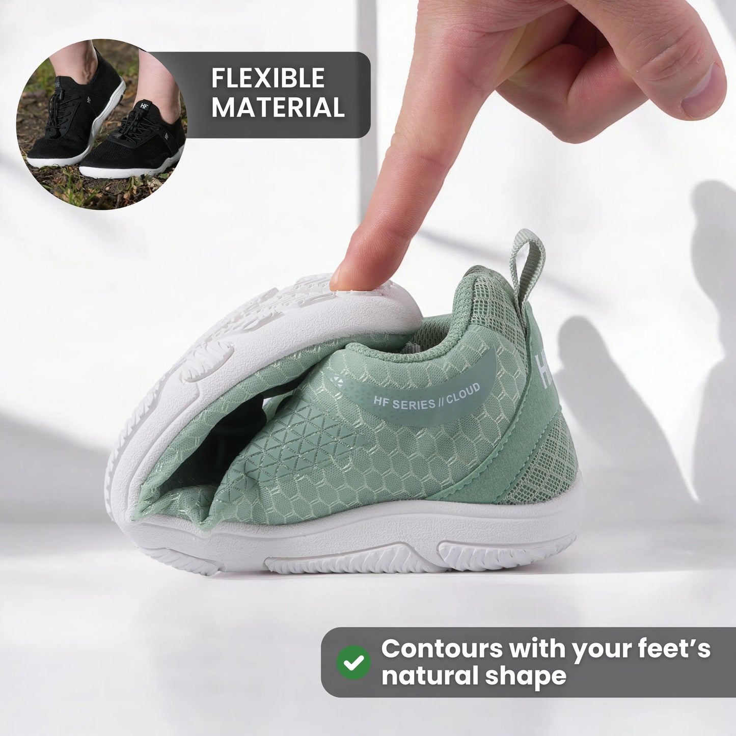HF Cloud – Barefoot shoes for pain in feet, knees, and back (unisex) (Buy 1 pair, get 1 pair free)