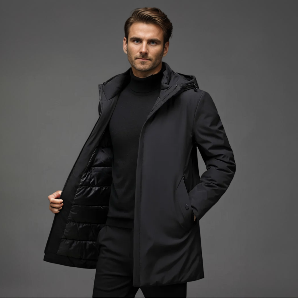 Carl | Slim Fit Long Coat | Last Day 80% Off!