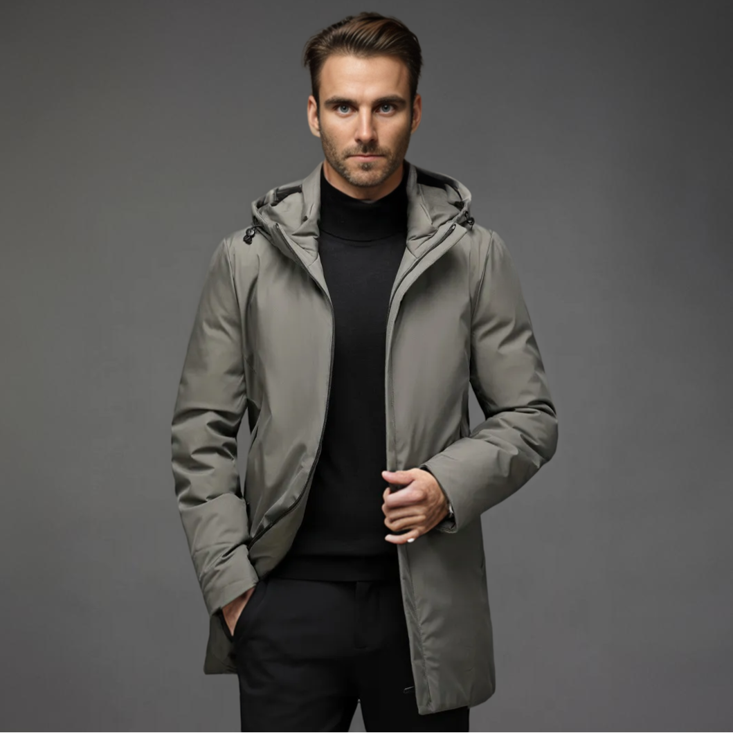 Carl | Slim Fit Long Coat | Last Day 80% Off!