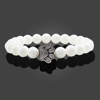 Beaded Paw Bracelet – Natural Stone Design | Last Day 80% Off!