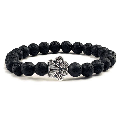 Beaded Paw Bracelet – Natural Stone Design | Last Day 80% Off!