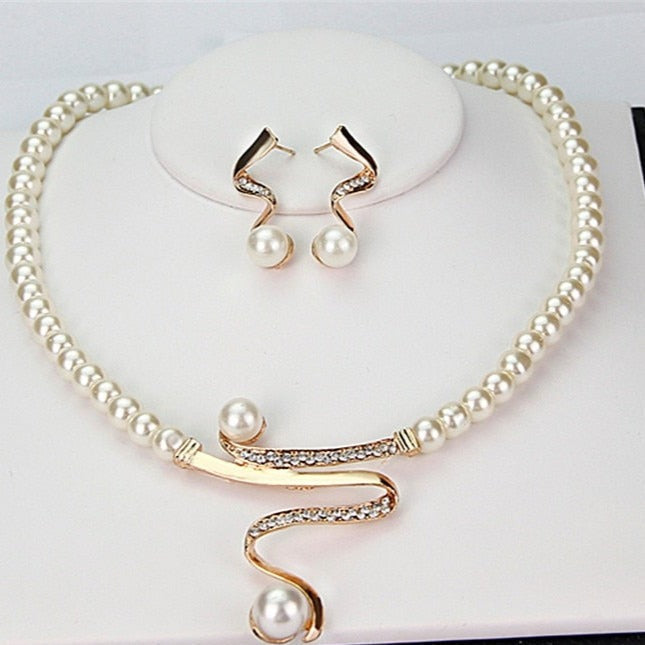 Natural Pearl Necklace + Earrings Set | Last day 80% off!