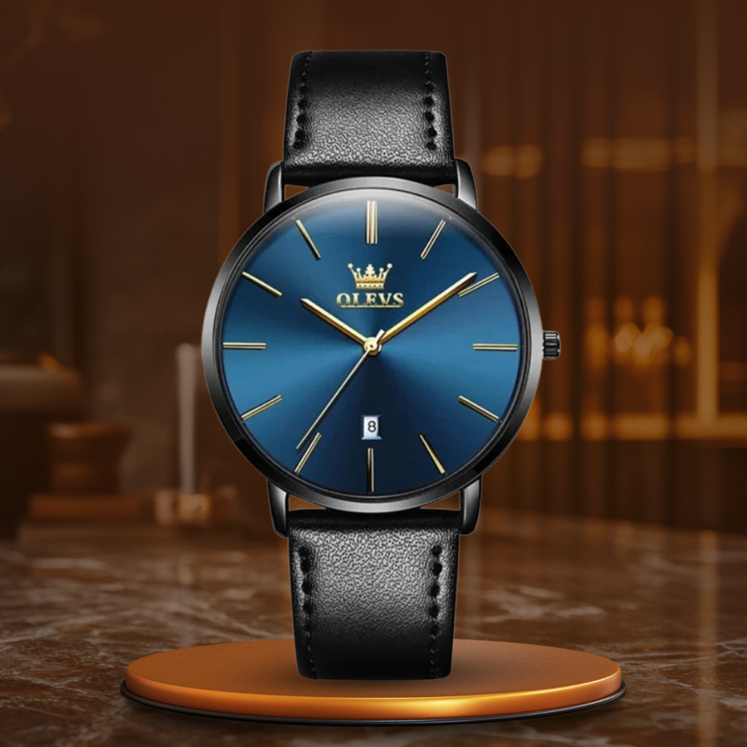 Leather Band Car Date Watch | Last day 80% off!