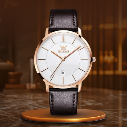 Leather Band Car Date Watch | Last day 80% off!