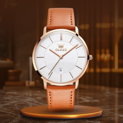 Leather Band Car Date Watch | Last day 80% off!
