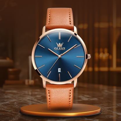 Leather Band Car Date Watch | Last day 80% off!