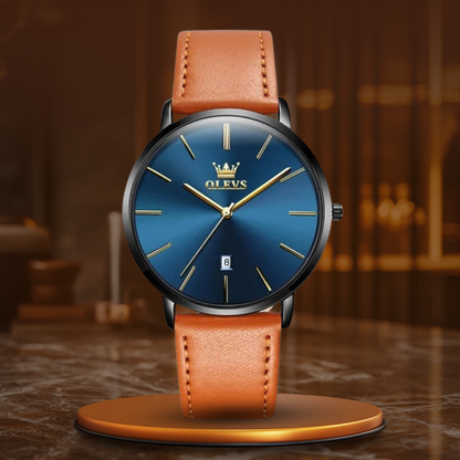 Leather Band Car Date Watch | Last day 80% off!