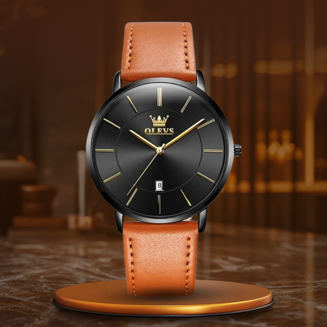 Leather Band Car Date Watch | Last day 80% off!