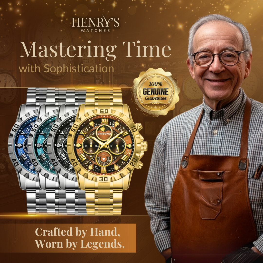 Luxury Chronograph Watch with Metal Band | Last day 80% off!