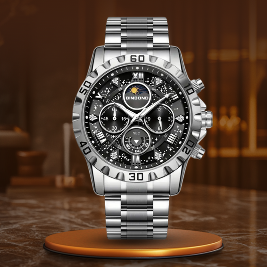 Luxury Chronograph Watch with Metal Strap™ - Wilson | Last Day 80% Off!