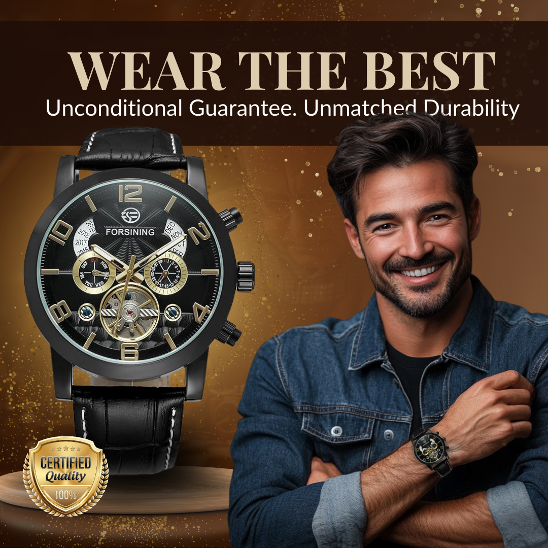 Luxury Tourbillon Automatic Mechanical Watch | Last day 80% off!