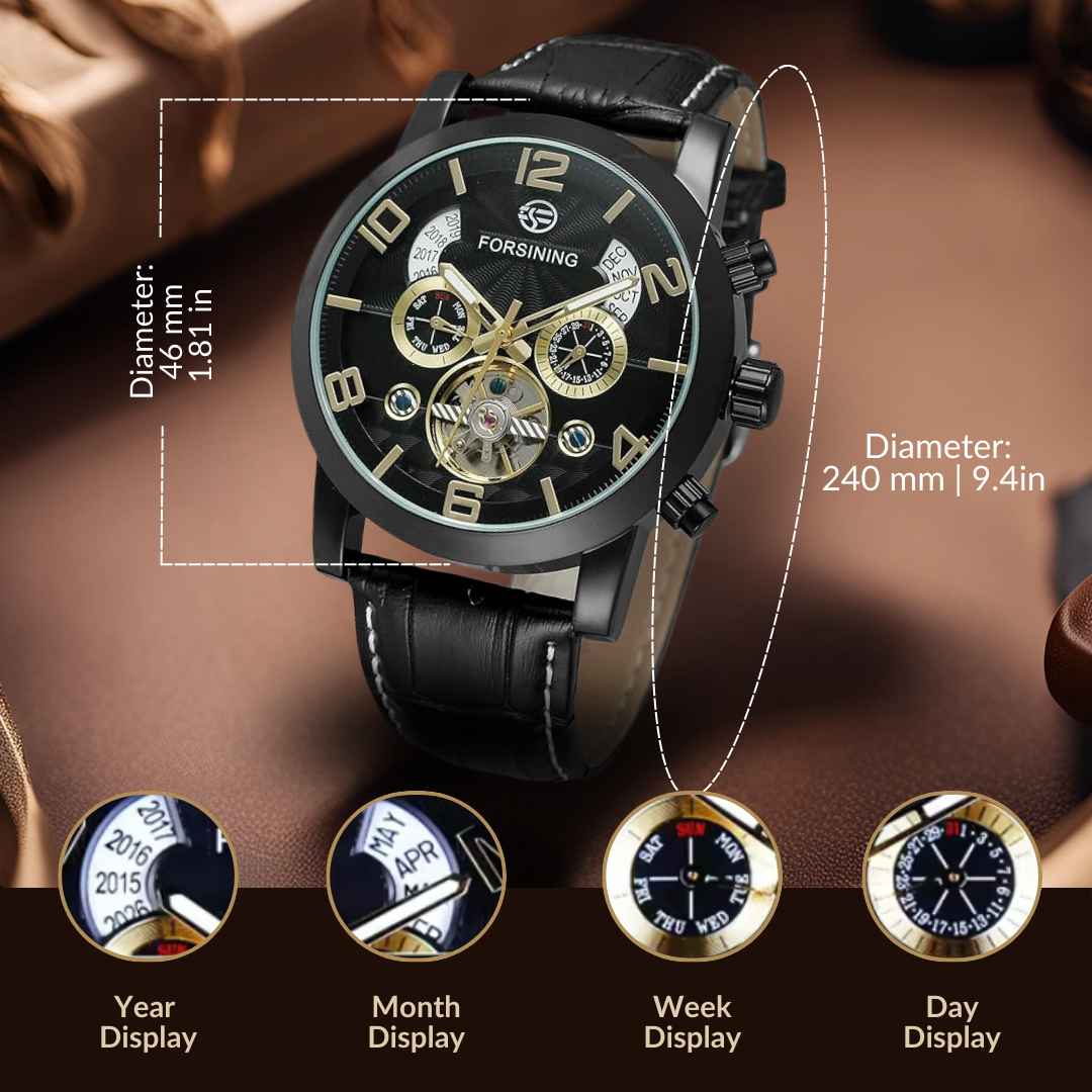 Luxury Tourbillon Automatic Mechanical Watch | Last day 80% off!