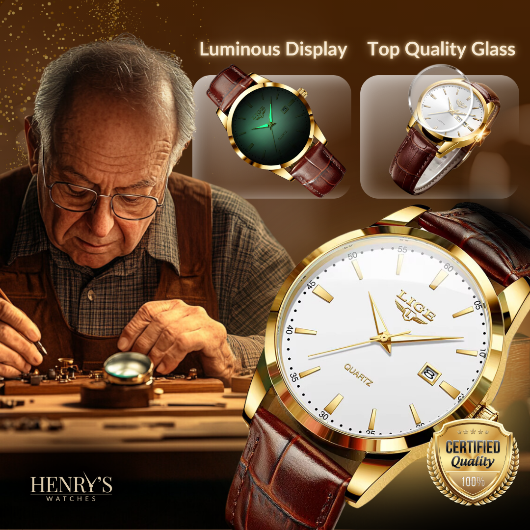 Military Leather Watch | Last day 80% off!