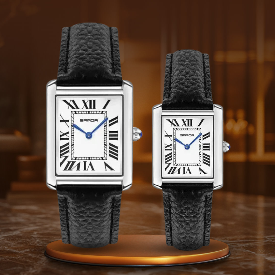 Stylish Square Dial Watches for Couples | Last day 80% off!