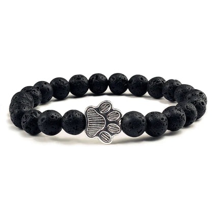 Beaded Paw Bracelet – Natural Stone Design | Last Day 80% Off!