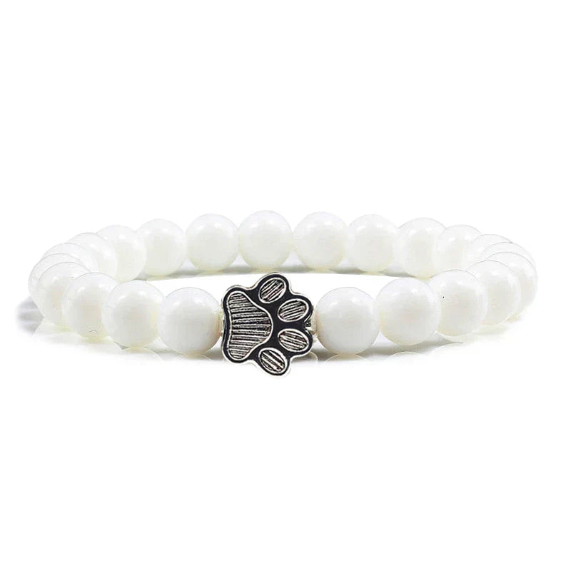 Beaded Paw Bracelet – Natural Stone Design | Last Day 80% Off!