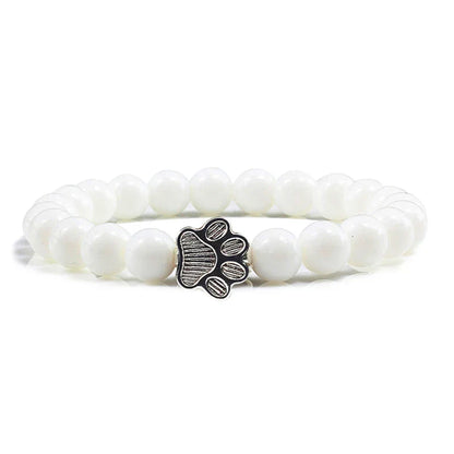 Beaded Paw Bracelet – Natural Stone Design | Last Day 80% Off!