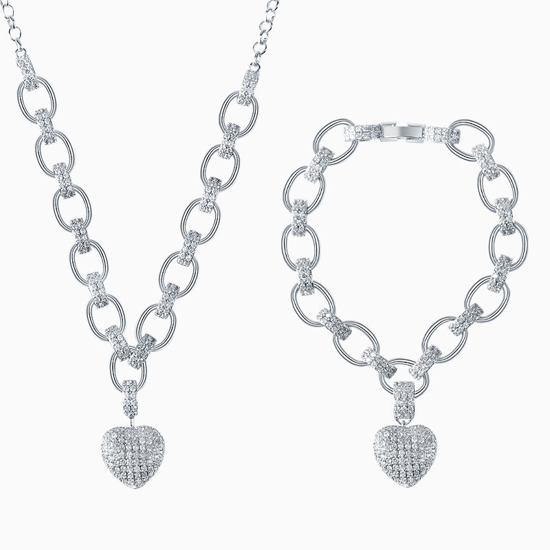 The Hills Heart Pendant Jewelry Set | Last day 80% off!
