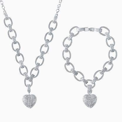 The Hills Heart Pendant Jewelry Set | Last day 80% off!
