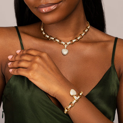 The Hills Heart Pendant Jewelry Set | Last day 80% off!