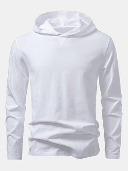 Long Sleeve Cotton Hoodie T-Shirt | Last day 80% off!