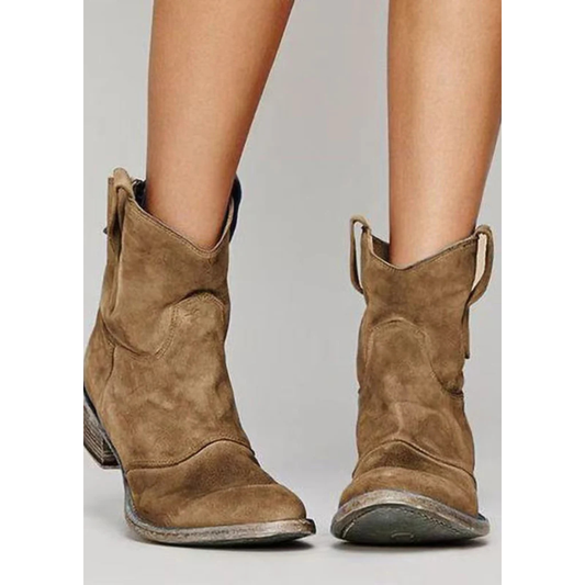 Morwenna - Ridge Suede Western Boots | Last Day 80% Off!