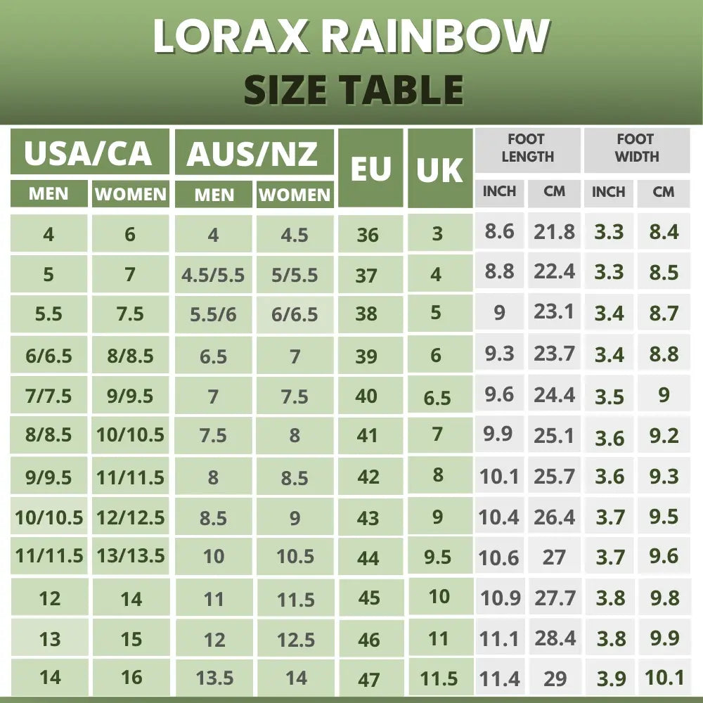 Lorax Rainbow – Healthy & non-slip barefoot shoes (Unisex) [Limited Edition] (Buy 1 pair, get 1 pair free)