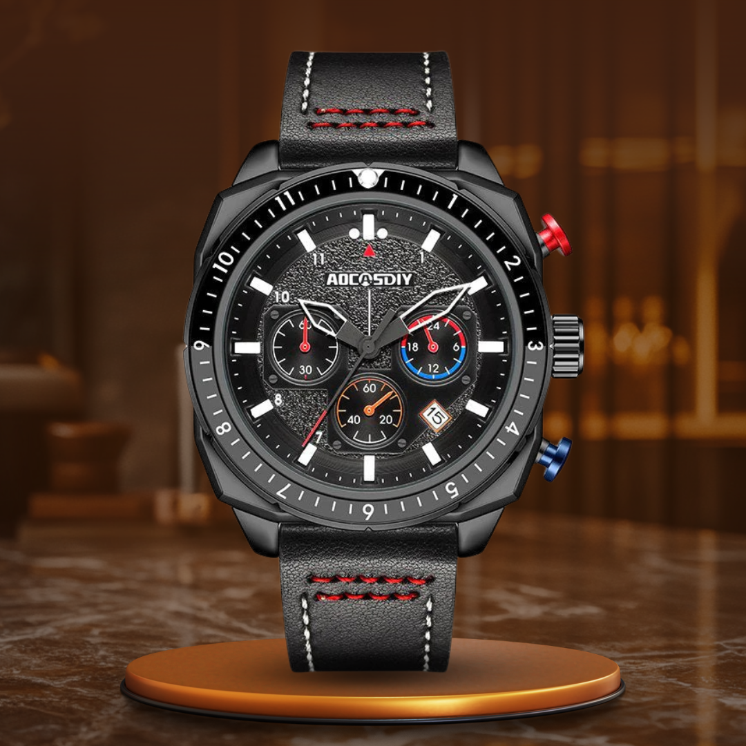 Luxury Quartz Sport Chronograph Watch™ - Wilson | Last Day 80% Off!