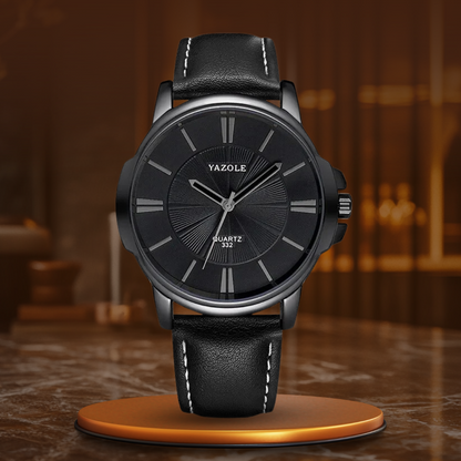 Luxurious Blue Glass Leather Watch™ - Wilson | Last Day 80% Off!