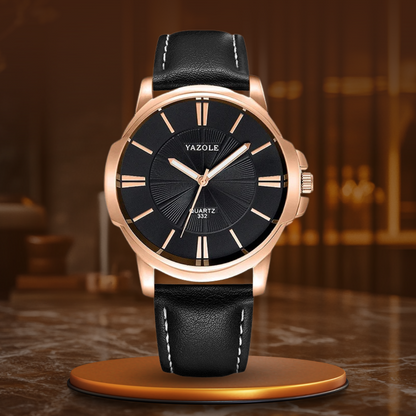Luxurious Blue Glass Leather Watch™ - Wilson | Last Day 80% Off!