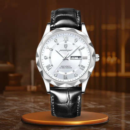 Luxury Leather Strap Quartz Watch | Last day 80% off!