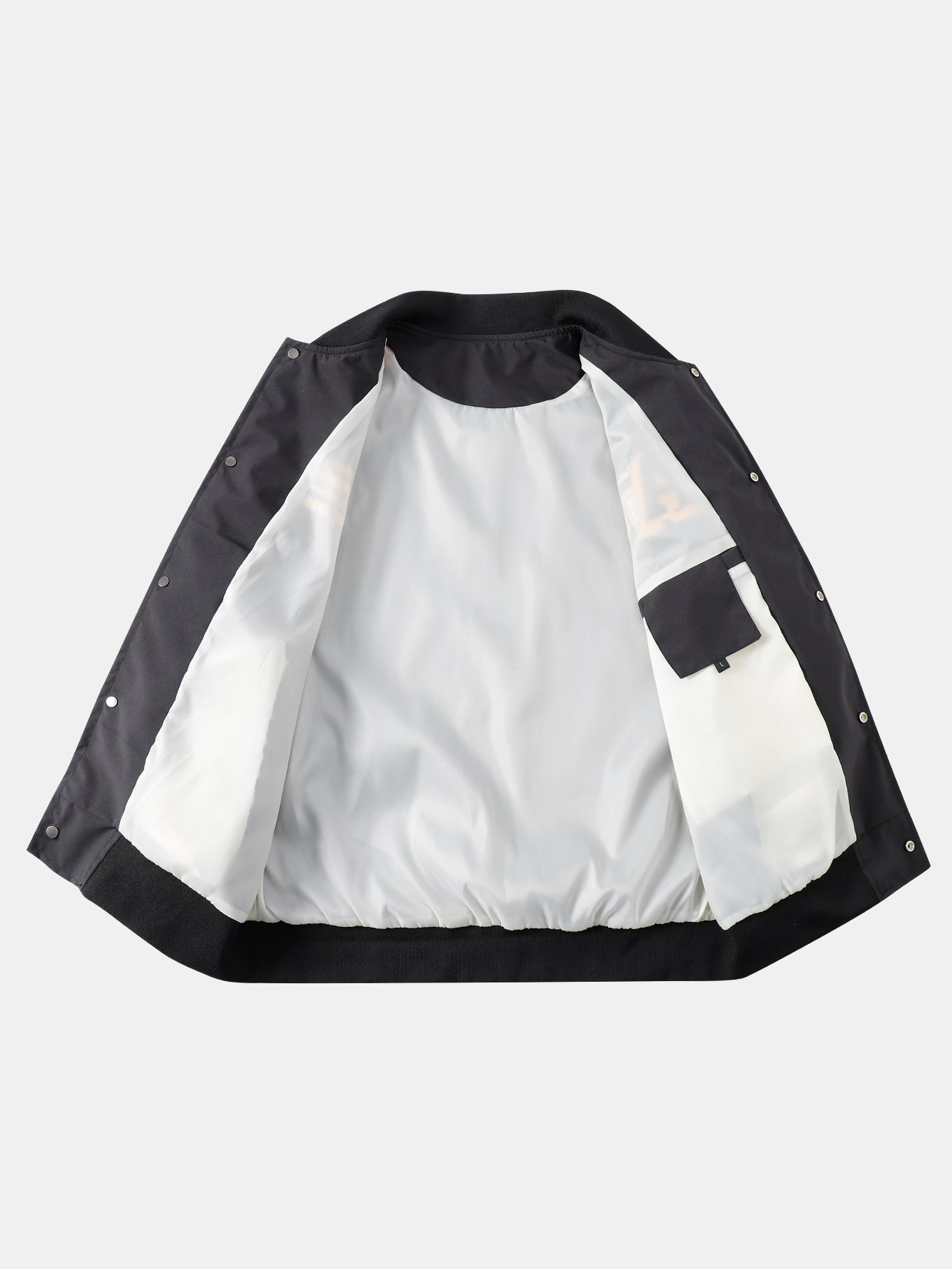 Relaxed Fit Contrast Embroidered Baseball Jacket | Last day 80% off!