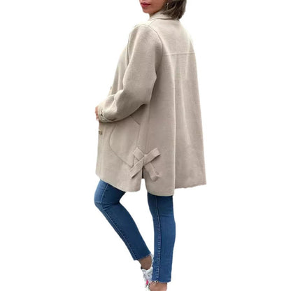Moana | Classic Oversized Coat With Bow Details | Last day 80% off!