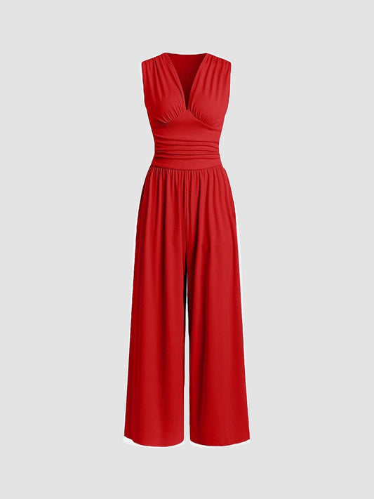 Charity – Chic Sleeveless Wide-Leg Jumpsuit | Last Day 80% Off!