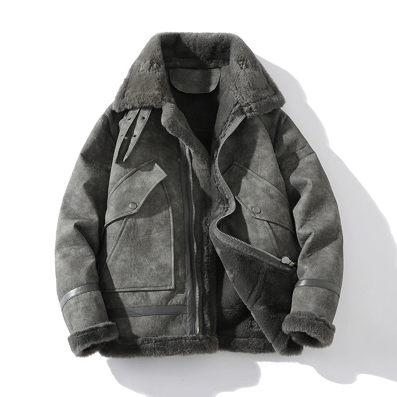Shearling Moto Jacket | Last day 80% off!
