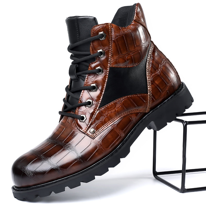 Rendell™ Crocodile Leather Boots — Luxurious Texture with Premium Comfort